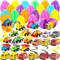 24 Pcs Prefilled Easter Eggs with Pull Back Construction Cars Vehicle for Kids